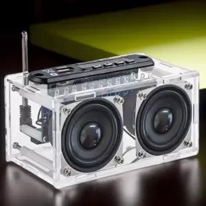 DIY 전자 키트 FM 라디오 87508MHZ와 새로운 블루투스 스피커 납땜 프로젝트 연습 솔더 어셈블리 TF U