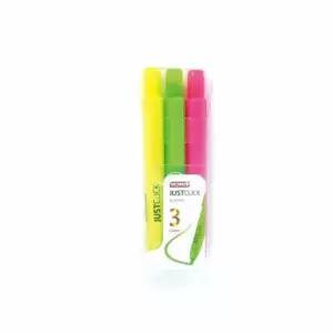 저스트클릭 형광펜M2 3색 세트 4.0mm 세트 모리스 볼펜 샤프 마카 사인펜