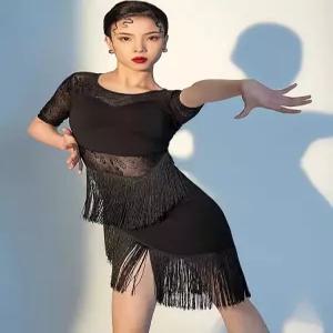 라틴댄스복 원피스 스포츠 방송 줌바 라인 공연 무대
