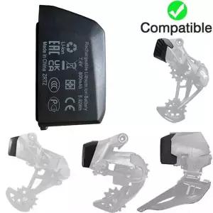 SRAM 포스 XX1 X01 GX 이글 AXS 라이벌 레드 블랙 이탭 록샥 리버브 앞뒤 변속기용 HSABAT 800mAh 배터리