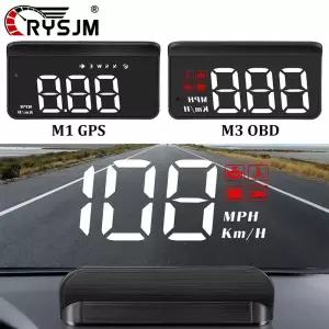 3 OBD2 HUD GPS 머리 위 전시 자동 투영 속도계는 디지털 방식으로 차 부속품 유리 투영기 경보를