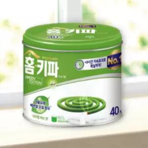 홈키파 그린 디 모기향 식물유래 내츄럴 허브 40매 주택 부모님댁 캠핑 피크닉