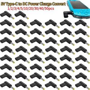 USB C to 5v 9v 12v DC 전원 잭 커넥터 타입 PD 5.5x2.5 4.0x1.7 3.5x1.35 3.0x1.1mm 충전 어댑터 변환기