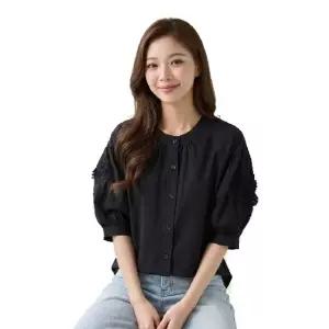 (삽)쿠르쿠 펀칭 레이스 블라우스 2종