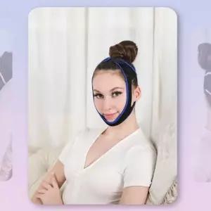 얼굴 리프팅밴드 이중턱 압박 마사지 관리 팔자주름 볼처짐 턱살 ...
