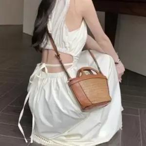 2컬러 여신룩 홀터넥 허리트임 여름 휴양지 롱원피스
