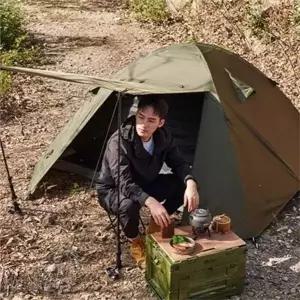 [콩심팥심]1인용 초경량 백패킹 텐트 2인용 백패킹 텐트 듀랄루민 솔로 경량