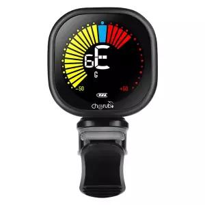 Cherub WST-670 기타 튜너 페달 클립 미니 LCD 디스플레이 USB 반음계 바이올린 우쿨렐레 충전식