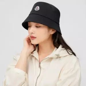 몽클레어 와이드 브림 블랙 여성 버킷햇 3B00025-5983X-999