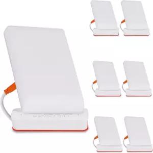 Goeco 6팩 4.7인치 프레임리스 LED 천장 조명 18W 2082LM 6500K 고휘도 캔리스 웨이퍼 다운라이트 초박형