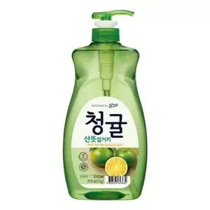 고품질 참그린 주방세제 청귤1kg 용기형 주방청소 다목적 (WAB08AD)