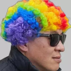 가발 폭탄 뽀글머리 스티커사진가발 인생사진 네컷