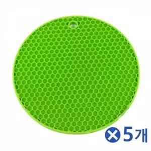 냄비받침 실리콘냄비받침 5개 뜨거운 주전자 그릇 주방도구