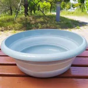 세숫대야 접이식 다용도바구니 바가지지름 25cm 휴대용대야