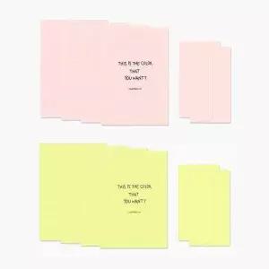 컬러 카드 편지지 세트 봉투 문구 용지 엽서 10개 노트