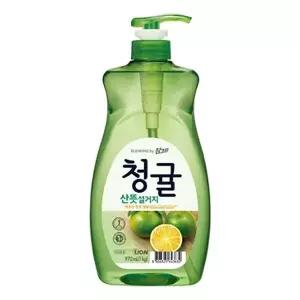 고품질 참그린 주방세제 청귤1kg 용기형 주방청소 다목적 (WAB08AD)