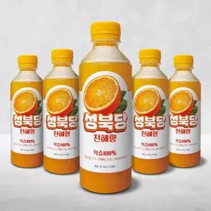 성북당 제주프리미엄 감귤 천혜향 100% 착즙주스 340ml, 5개