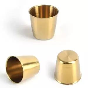 고품질 티타늄 술잔 소주잔 약주잔 4.8x4.5cm 8호 약 50ml (WAC4D4E)