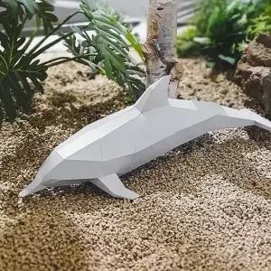 3D 돌고래 종이공예 장식 입체 페이퍼 크래프트 종이인형 diY (WEB5031)