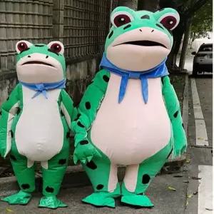 개구리 인형탈 전신 코스튬 슈트 동물탈 알바 행사용