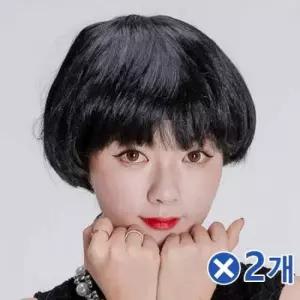 재밌는가발 가발 부분 정수리가발 내추럴 레드브라운 로우번 당고머리가발 헤어피스 붙임머리 내추럴블랙