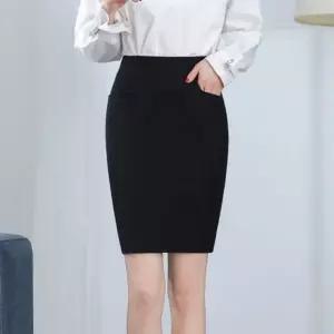 고품질 H라인 오피스룩 정장스커트 뒷트임 정장치마 면접 올 (WD8C343)
