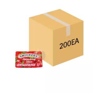 스머커스 일회용 딸기잼 (14GX200개)조식 과일 배달용 업소용 빵집 소분