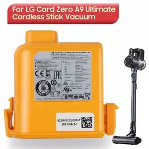 LG Cord Zero A9 Ultimate Plus Max A9K Pro A9MASTER2X A9BEDING2 A9BEDINGX용 교체 배터리 EAC63382201 E