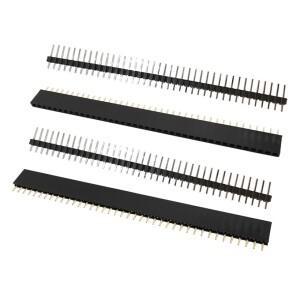 10PCS 2.54mm 피치 40Pin 1x40 단일 행 남성 여성 깨지기  핀 헤더 Arduino 용 JST PCB 솔더 플매트 카펫
