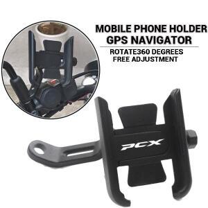 Pcx125 Pcx 125 150 160 오토바이 액세서리, CNC 핸들 바 미러 휴대폰 거치대 GPS 스탠드 브래킷