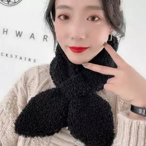 뽀글이 양털 머플러 여성 겨울 방한 쁘띠 스카프 목도리