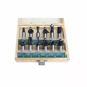 루터날 세트 12PCS 루타평 목공공구트리머 기날 홈파기 일자 루타 홀파기 드릴 작업 다이아몬드