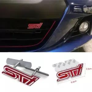 스바루 STI 포레스터 임프레자 레거시 아웃백 XV BRZ WRX 트리베카용 자동차 금속 스티커 액세서리