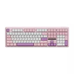 앱코 AMK108 무소음 RGB 멤브레인 키보드 핑크