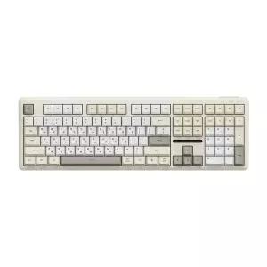 앱코 AMK108 무소음 RGB 멤브레인 키보드 베이지