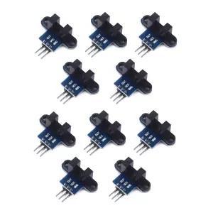 아두이노 10pc용 틸렌 로봇 적외선 슬롯 광학 옵토커플러 모듈 속도 측정 센서 3.3V 5V 포토 인터럽터