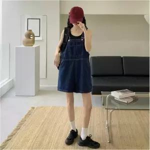 여사친 청 캐주얼 점프수트 통바지 SIS-920