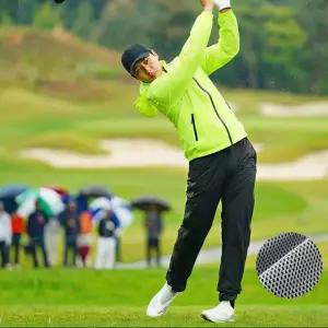 남여 골프우의 초경량 메쉬내피 휴대용 레인슈트 고급 비옷 상하세트