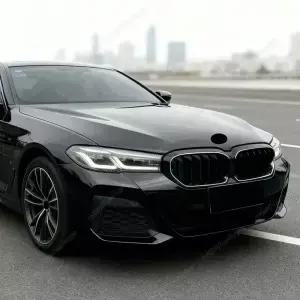 BMW 5 시리즈 G30 G31 F90 M5 LCI 자동차 스타일링 튜닝 LED 라이트 글로스 블랙 앞 범퍼 니 그릴