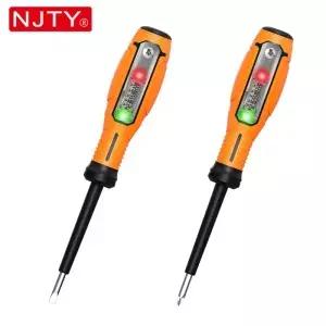 NJTY LY86D 디지털 LCD 전압 테스터 AC 감지 라이브 와이어 체크 브레이크 포인트 파인더 전압계 스마트