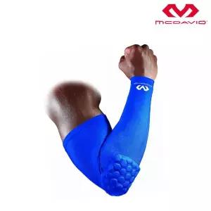 맥데이비드 팔꿈치 보호대 암슬리브 블루 엘보우 압박 농구 테니스 MNS