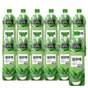 미닛메이드 알로에 주스 음료수 페트병 1.5L 12개 GST MNS