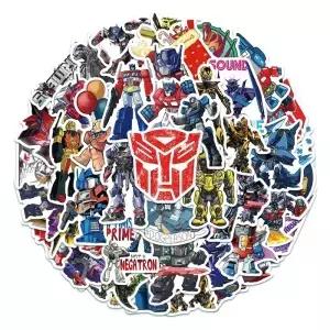 50Pcs Autobot 변압기 스티커 노트북 오토바이 자동차 스케이트 보드 수하물 자전거 방수 데칼