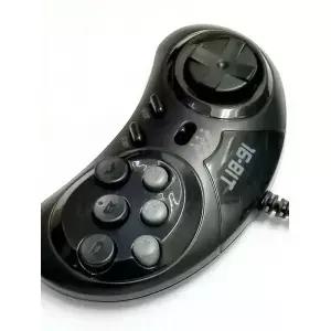 범용 핸들 게임 컨트롤러 SEGA 콘솔 PC MAC 메가 드라이브 액세서리 원격 제어용 클래식 유선 6 버튼