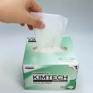 280 개/상자 광섬유 청소 KIMTECH Dustf 종이 물티슈