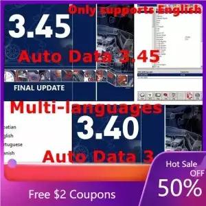 AUTO DATA 3.45 배선도 데이터 설치 영상 AutoData 3.40 다국어 CD USB 드라이브 자동차 수리 소프트웨어