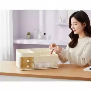 [하프클럽/알티피아]화장품 정리대 투명 화장대 수납함 코스메틱 보관함 트레이 선반 거치대