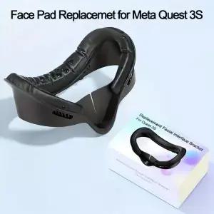 Oculus Quest 3S용 페이스 인터페이스 및 마스크 패드 땀 방지 폼 향상된 게임용 Meta 3S VR 액세서리