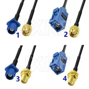 JXRF SMAFAKRA C 유형 어댑터 GPS 안테나 Fakra 연장 케이블 RG174 VW Seat Benz Ford 용 피그 점퍼