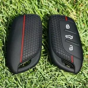 새로운 3 버튼 실리콘 자동차 키 커버 케이스 Fob MG 4 Ev HS GT ZS ZX Roewe RX3 ERX5 I6 I5